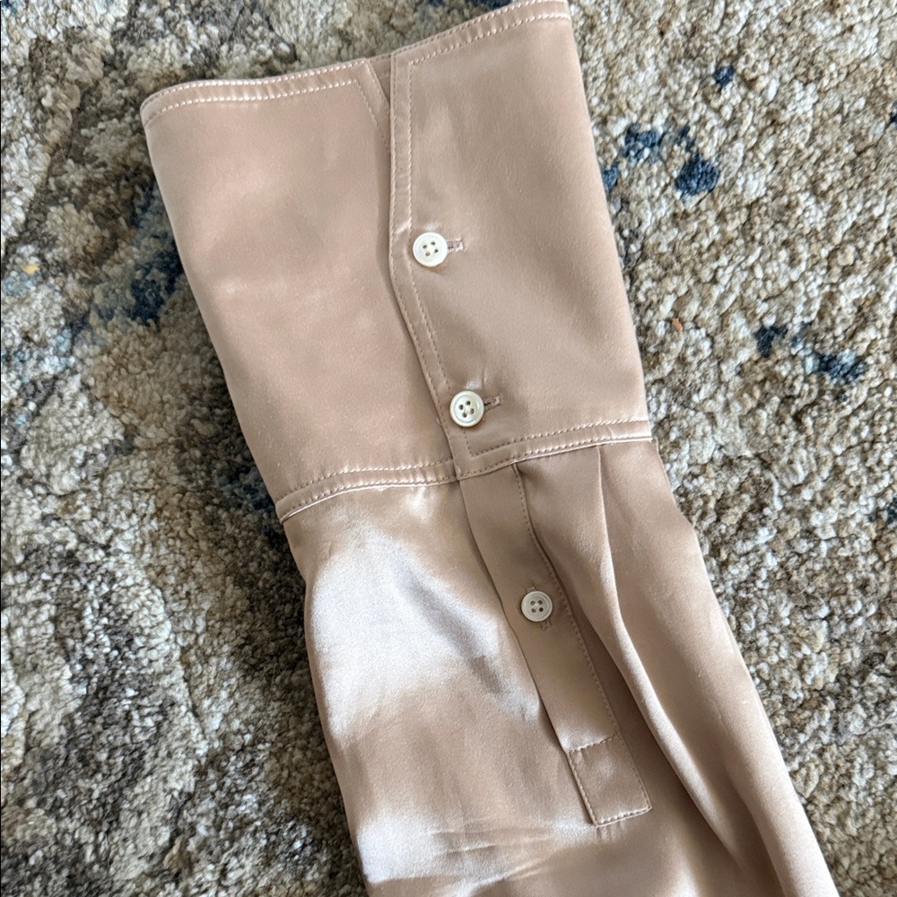 Frame Denim Beige Button Down Shirt - Picture 4 of 4